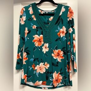 DanielRainn Floral Knit Top